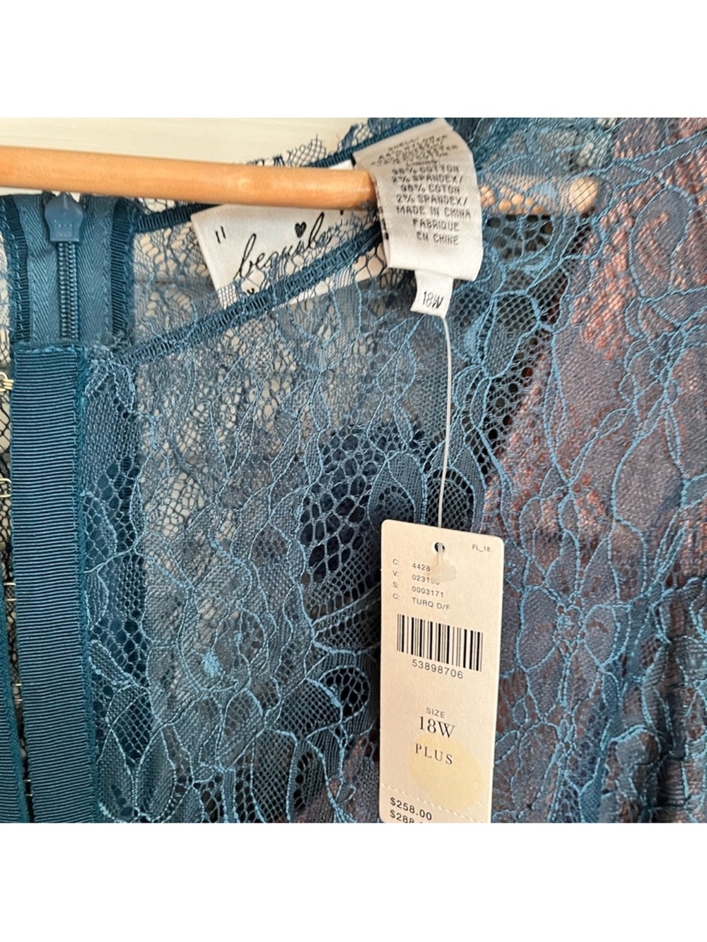 NWT Anthropologie Byron Lars Carissima Sheath Dress – Turquoise – 18W - Picture 5 of 5